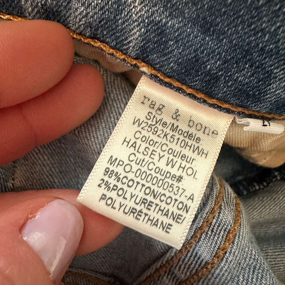 Rag & Bone Women’s Distressed Dre Capri Halsey (Size 27) - Picture 7 of 10